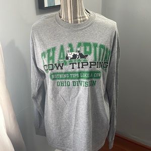 Champion Cow Tipping Long Sleeve T